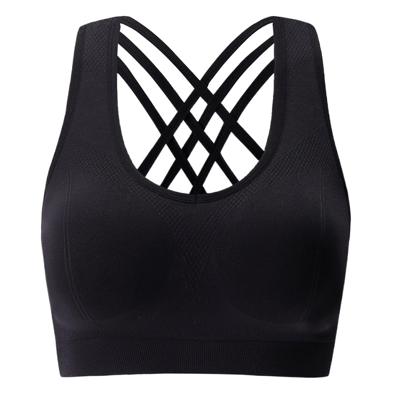 Belleza espalda Correa Sujetador push up 2023 popular nuevo sujetador Delgado pequeño deportes ropa interior mujeres shockproof running