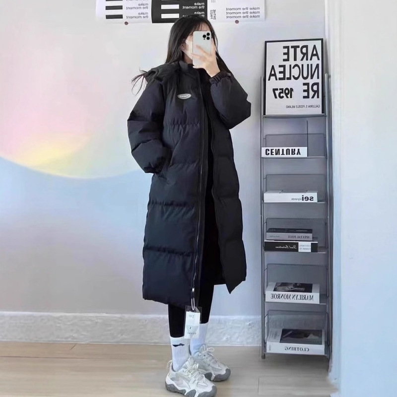 Lightweight down Jacket for Women, Mid-Length, Over-The-Knee, Autumn and Winter 2025 New Loose Thick Parka Puffer Coat