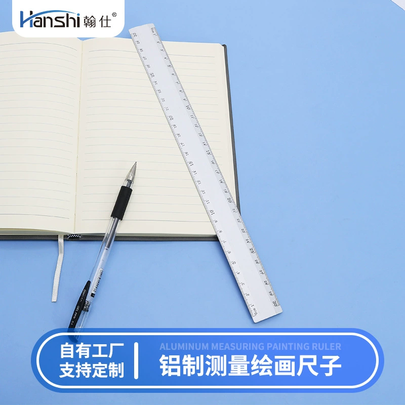 Производители поставляют 30 см линейку из алюминиевого сплава рисунок художественные инструменты студенческие канцелярские принадлежности Алюминиевая линейка