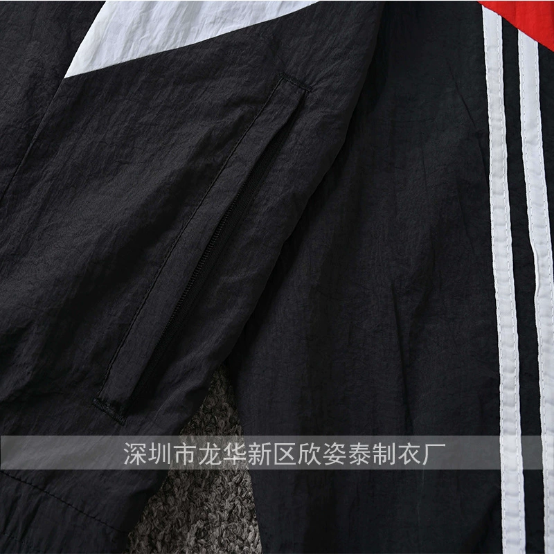 [黑曼复古足球风衣2025黑曼黑色夹克 retro Windbreaker Track Top]