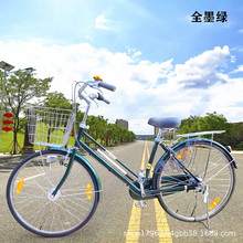 路捍客出口日本自行车26寸24通勤车城市代步复古内三内五速轻便