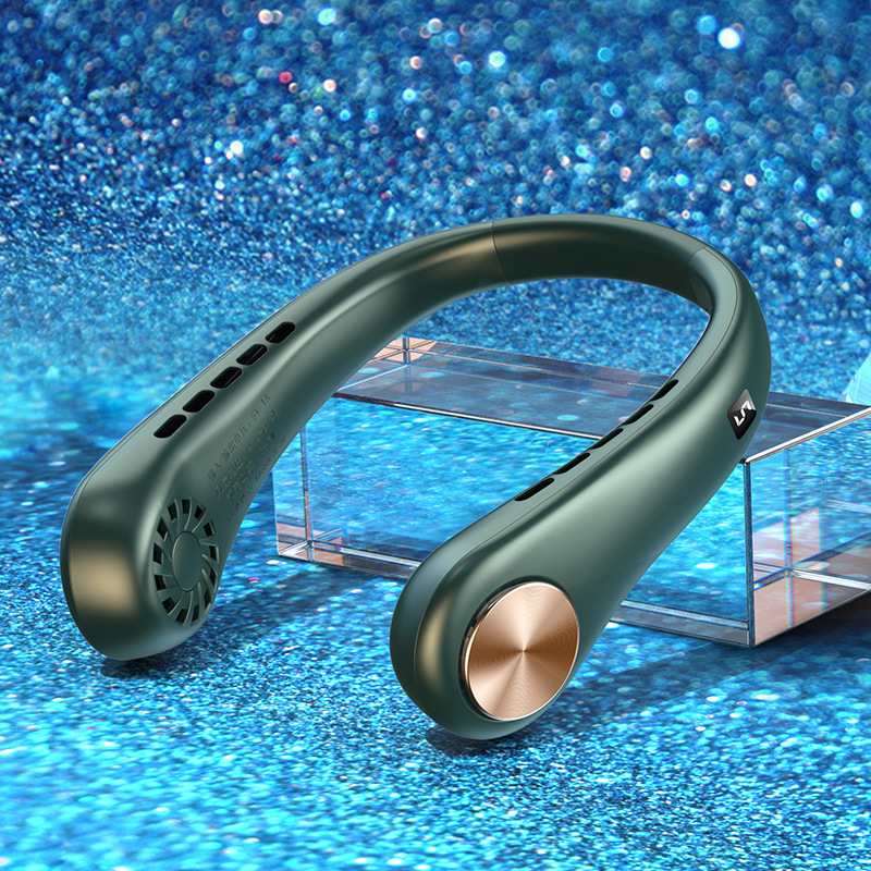 Ventilador colgante Lazy estudiante portátil mini carga USB portátil silencioso al aire libre ventilador eléctrico sin hojas al por mayor image 14