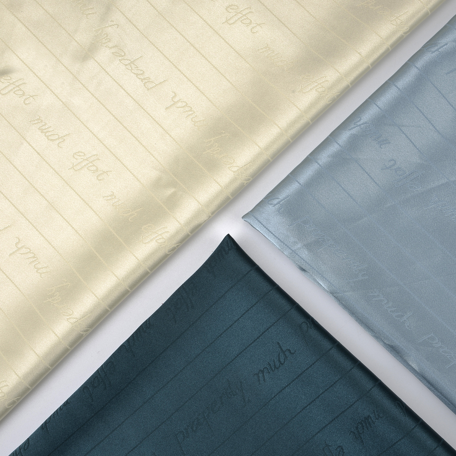 仿真丝提花面料 缎面真丝字母面料 仿真丝醋酸衬衫连衣裙睡衣面料