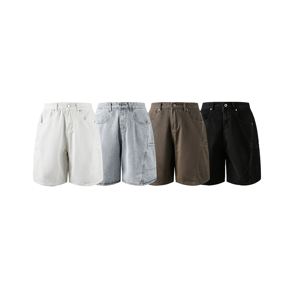 Cargo Denim Shorts Image 2