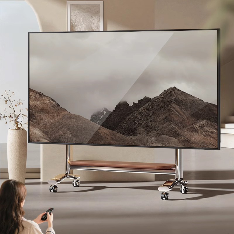 可動テレビスタンド大型ロープロファイルアートカート、50-100inch ユニバーサルホイールハンガーに適合|undefined