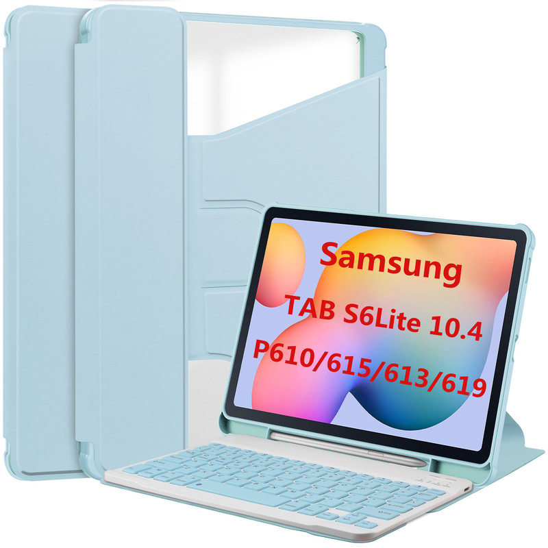 Applicable to Samsung Tab S6Lite 10.4 rotating acrylic protective cover P615 magnetic split Bluetooth keyboard Applicable to Samsung Tab S6Lite 10.4 rotating acrylic protective cover P615 magnetic split Bluetooth keyboard