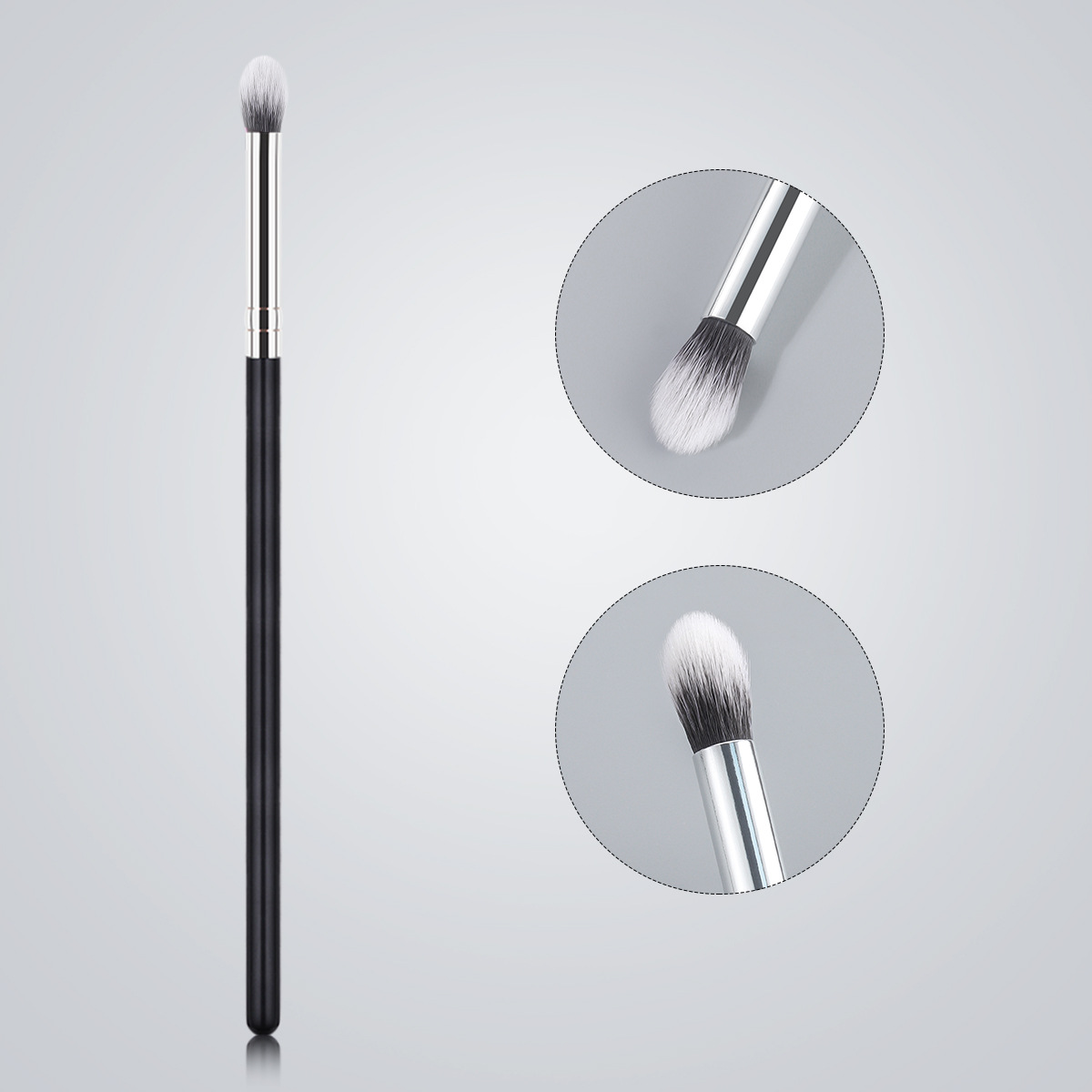 Sombra solo cepillo de maquillaje de alta calidad grande cepillo suelto cepillo de La Fundación cepillo de sombra de ojos cepillo en forma de abanico belleza