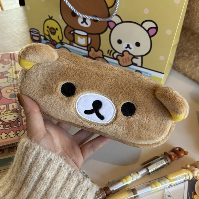 小红书同款轻松熊收纳包高颜值卡通可爱收纳袋便携拍立得包零钱包|undefined