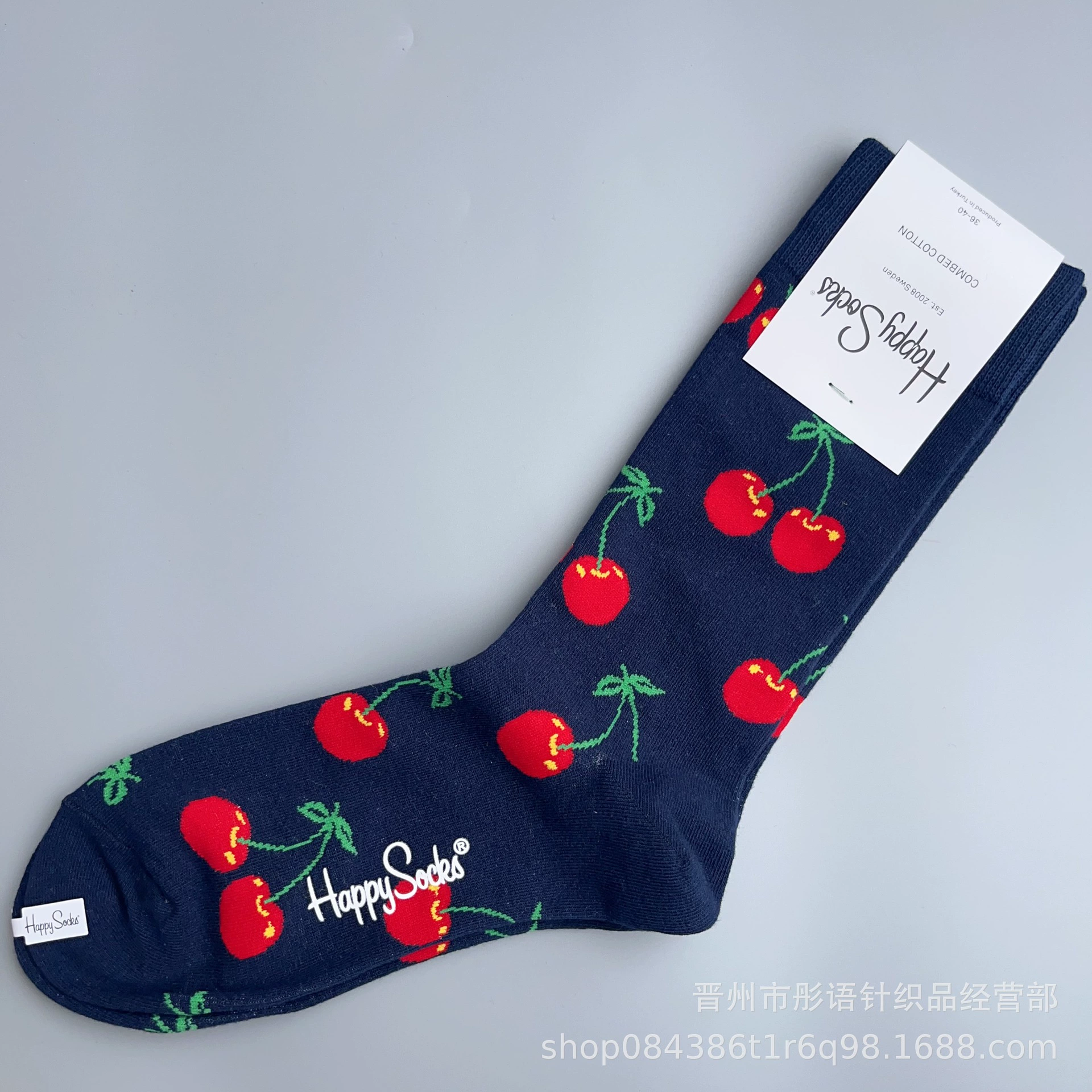 Чулки Happysocks женские скандинавские модные хлопковые гольфы средней высоты женские классические универсальные четыре сезона с животными