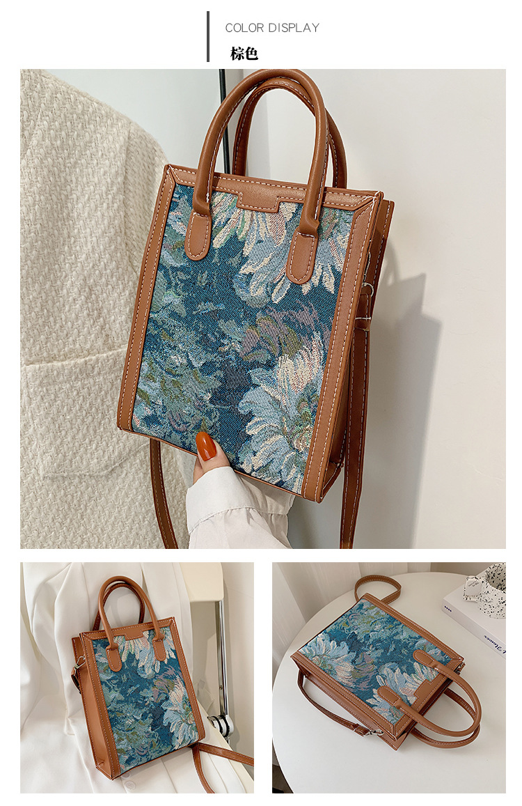Large-capacity Oil Painting Fashion Shoulder Tote Bag Wholesale Nihaojewelry display picture 4