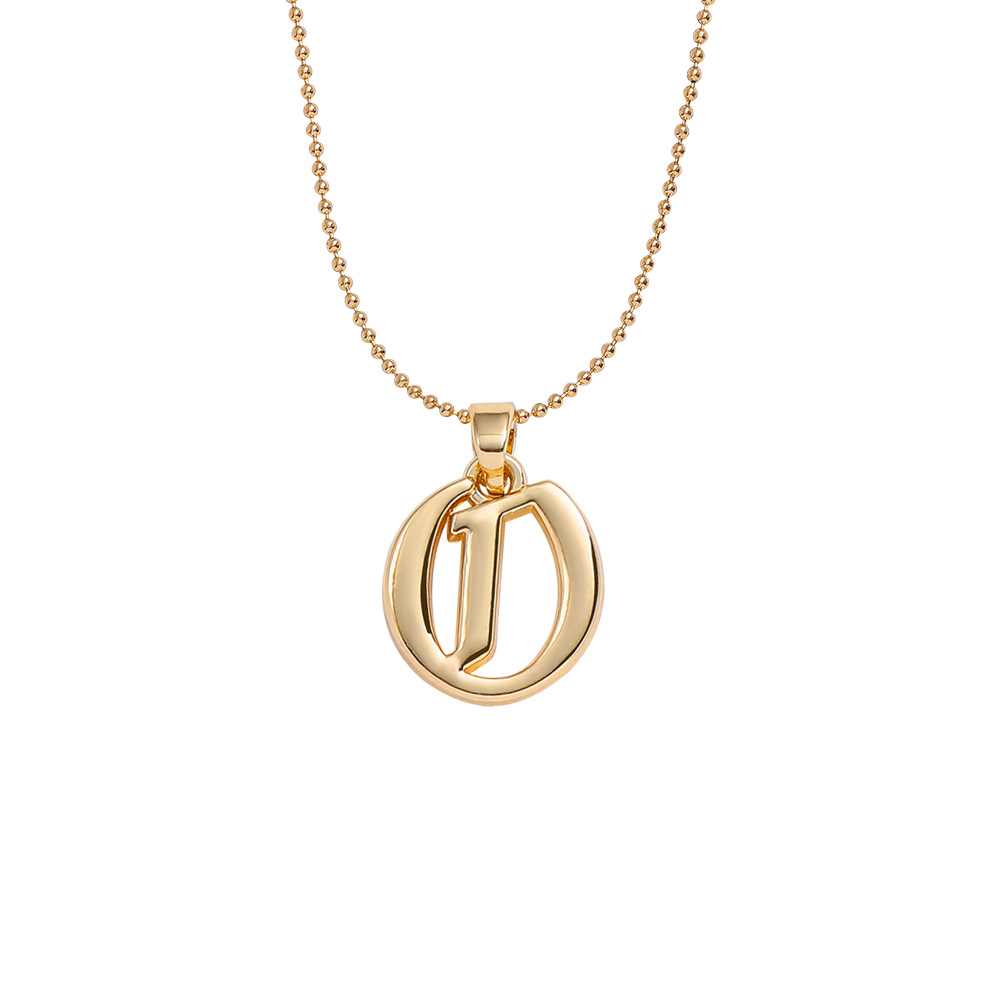 Collier Pendentif Lettre Anglaise Ancienne Créative display picture 6