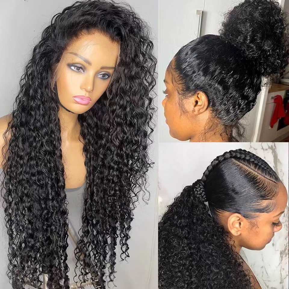 Europa y América frente a la pelucca de encaje africana venta caliente pelucca de pequeño rollo Box Braids Wig frente a la pelucca de encaje en stock