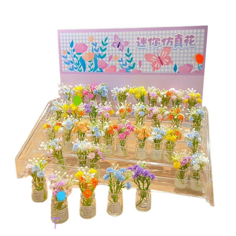 Xiaohongshu Douyin インターネット有名人と同じスタイルのミニ花瓶造花小さな新鮮なデスクトップ装飾品小さな花瓶|undefined