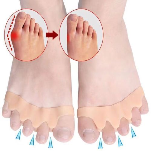 Thumb toe separator silicone five-toe overlapping toe separator thumb valgus corrector foot clip for men and women toe protector