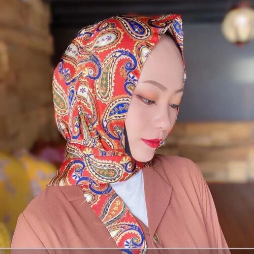 Sun protection bag turban women's spring and summer multi-purpose fashionable hijab versatile elegant turban hat sun protection hooded silk scarf