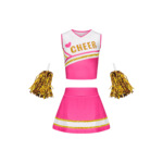 跨境亚马逊新款啦啦队队服服装比赛助威舞台两件套表演服女成人