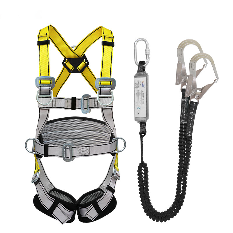 Yellow gray + double rope buffer large hook (black buffer bag)