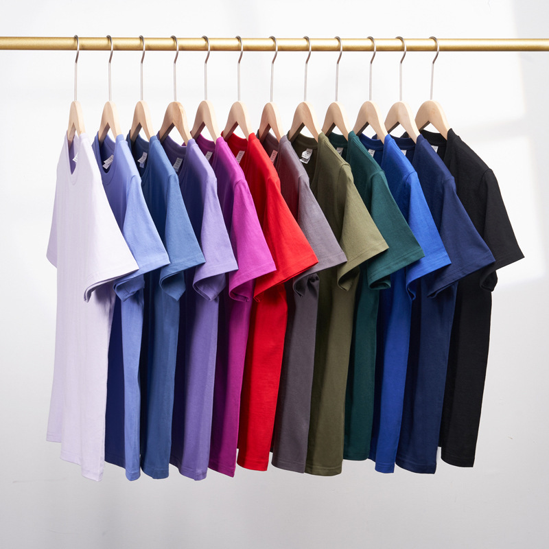 230g Xinjiang Pure Cotton Heavyweight Short-Sleeve T-Shirt for Women, Pod Supply, Loose Fit, Round Neck, Casual Versatile White T-Shirt for Women