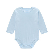 熱銷短袖春夏百搭wish亞馬遜春秋連身衣爬服肩扣短袖三角哈衣跨境