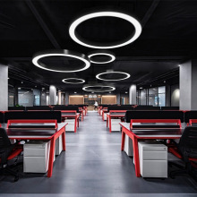 空心圆形灯办公室超市店铺健身房会议室网咖理发店汽车圆环圈灯