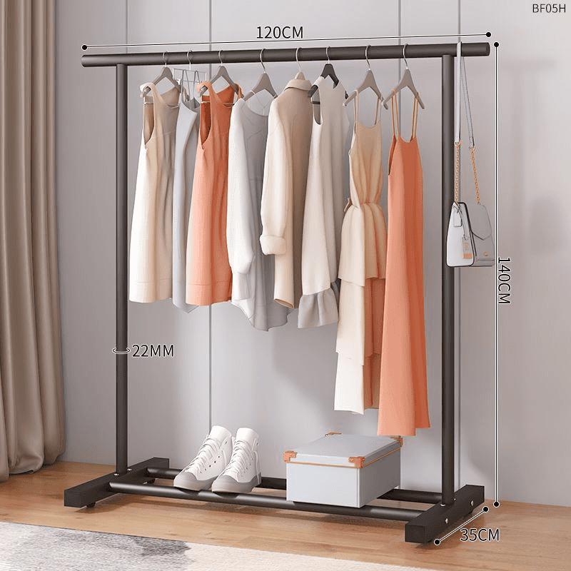 percha de ropa tipo piso para uso doméstico de alto grado colgar prendas de ropa rack varilla telescópica especial para balcón edredón