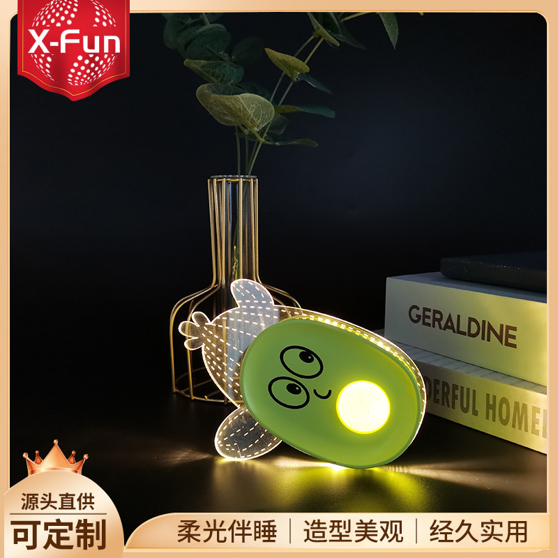 Sensor Light, Night Light, Cactus-Shaped Lamp, Source Factory Wholesale, Oem/Odm, Cross-Border Foreign Trade, Custom-Made Ambiance Light