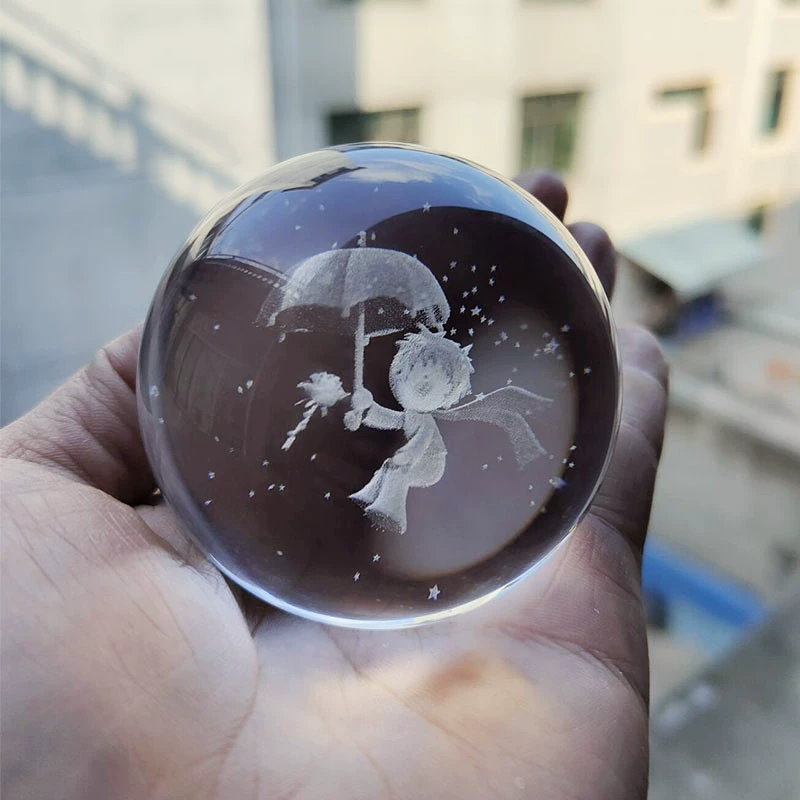 3D прозрачная хрустальная сфера Облака, Земля Звезда Небо Пилюли изделия Ремесла Под подарки Офис Лазер Сиденье Конор Луна Маятник/Маятник?