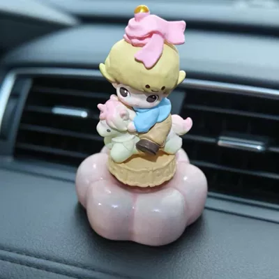 Car ornaments | Star-Shaped Desktop Ornaments, Car - no-specifications-dimo-trojan-pink-base