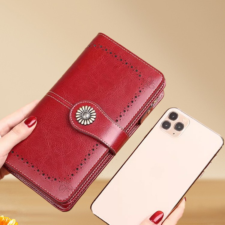 Rfid Anti-Degaussing Multi-Card Slot Wallet Women's New Long Wallet Card Holder All-In-One Wallet Hand-Held Id Bag