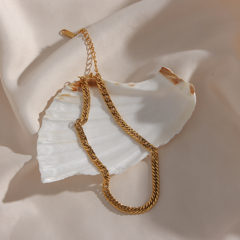 Simple Style Geometric Stainless Steel Necklace Plating Stainless Steel Necklaces