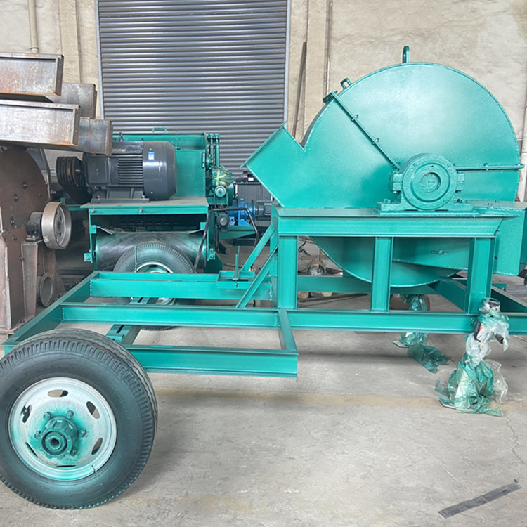 大型木材削片机盘式木片机移动款柴电两用造纸用盘式树枝切片机