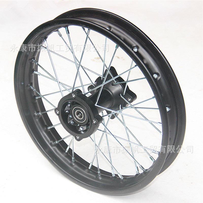 Off-Road Motorcycle 90/100-14 Tire Rim Drum Core Iron Wheel Hub 1.85X 14inch Steel Rim Wheel Hub Rear Wheel