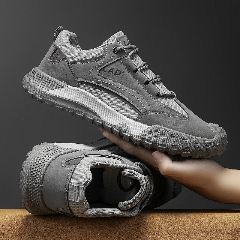 Zapatos de hombre 2024 nueva moda mallas respirables zapatos deportivos casuales al aire libre versátiles antideslizantes y resistentes al desgaste zapatos de montaña