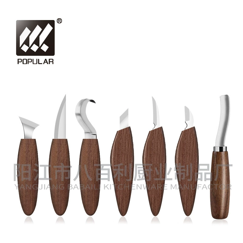 Carved set, gloves, spoon handmade