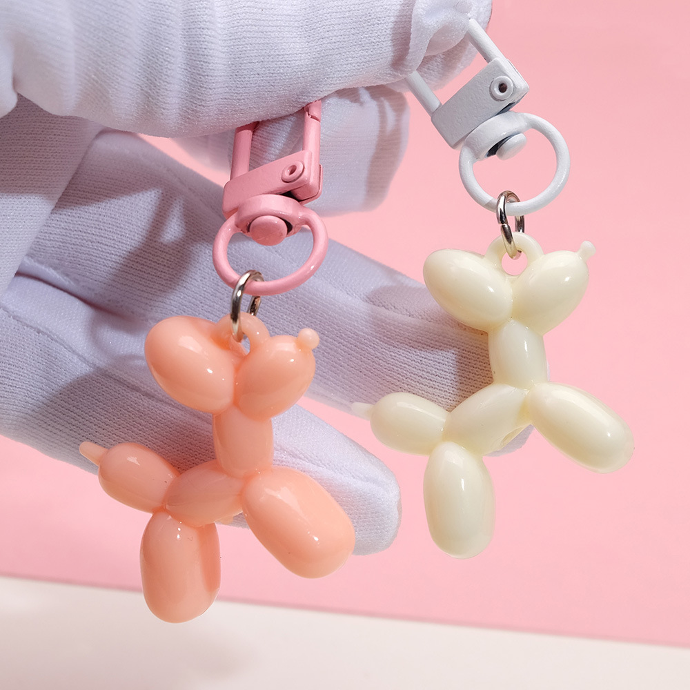 Colgante de globo de color tridimensional para perros bolsas de bolsillo bolsas de llaves colgantes de teléfonos móviles para bodas arrojar pequeños regalos