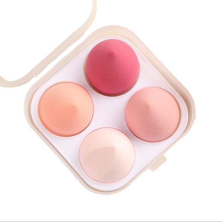 Huevo de belleza súper suave no comer polvo gota de agua Calabaza oblicuo corte huevo cáscara traje paquete maquillaje huevo mojado y seco de doble uso soplo de polvo