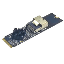 M.2 NVME KEY-MתSFF-8087 SATA3��չ��Mini-SAS/SATAӲ��ת�ӿ�