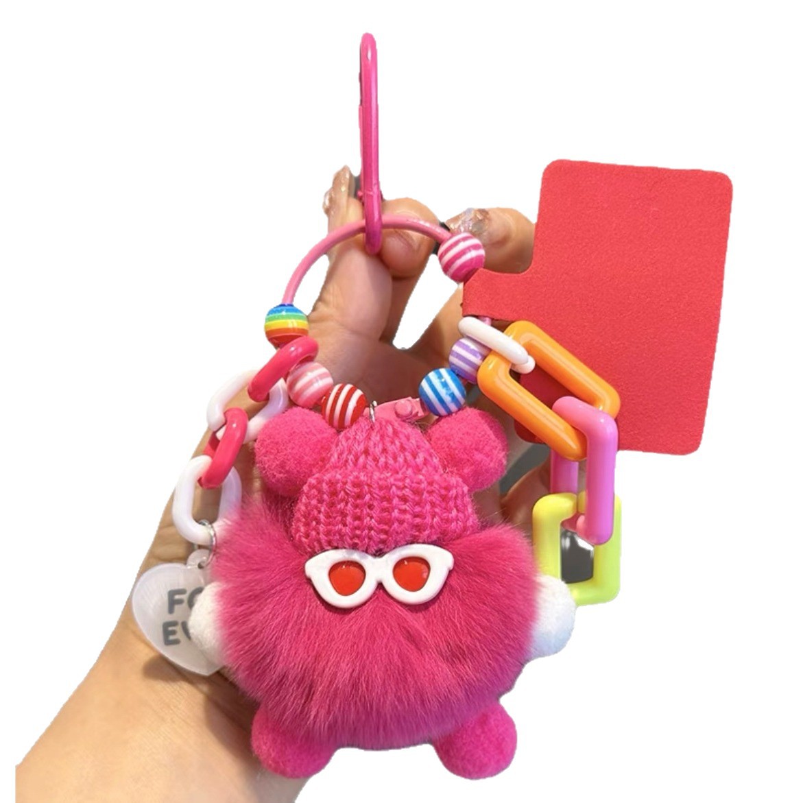 ドーパミン石炭ボールモンスター人形ストラップdiyキーホルダーかわいいぬいぐるみバッグバックパック携帯電話ストラップ