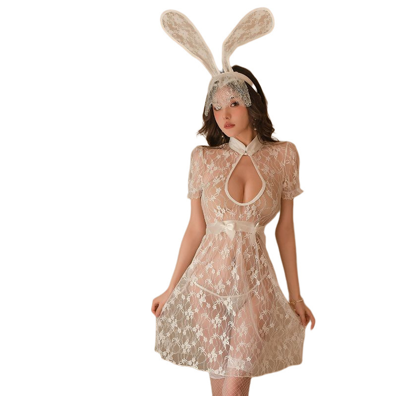 La nueva ropa interior sexy cheongsam uniforme de encaje sexy pijamas clásicos Seur luscious perspectiva femenina desgaste