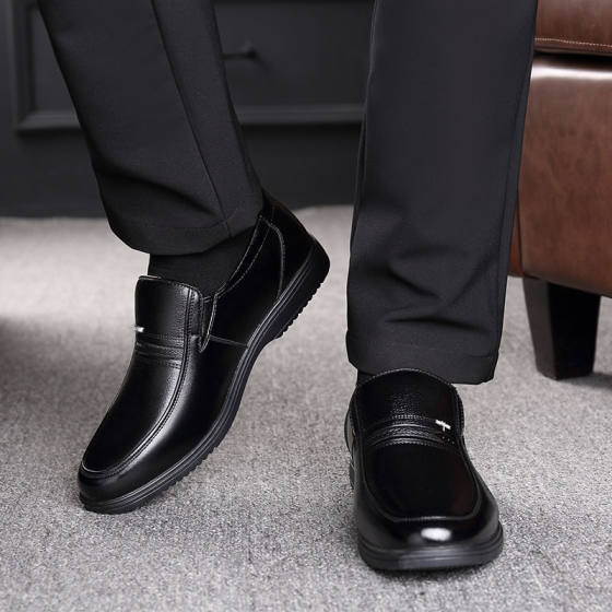 Genuine Leather Cowhide Dragonfly Brand Men's Shoes Summer Hollow-out Casual Dad's Leather Sandals Business Breathable Hole Leather Shoes