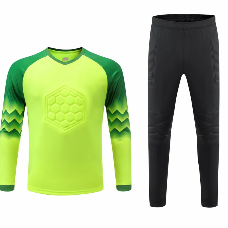 Football Goalkeeper's Clothing Door General's Long-sleeved Top Trousers suit Shorts suit Sponge Protective Gantry Shirt