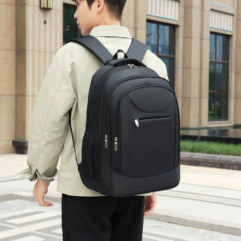 Bolsa de computadora de negocios de gran capacidad colgante de tirón mochila exterior logotipo de impresión mochila de estudiantes multicapa