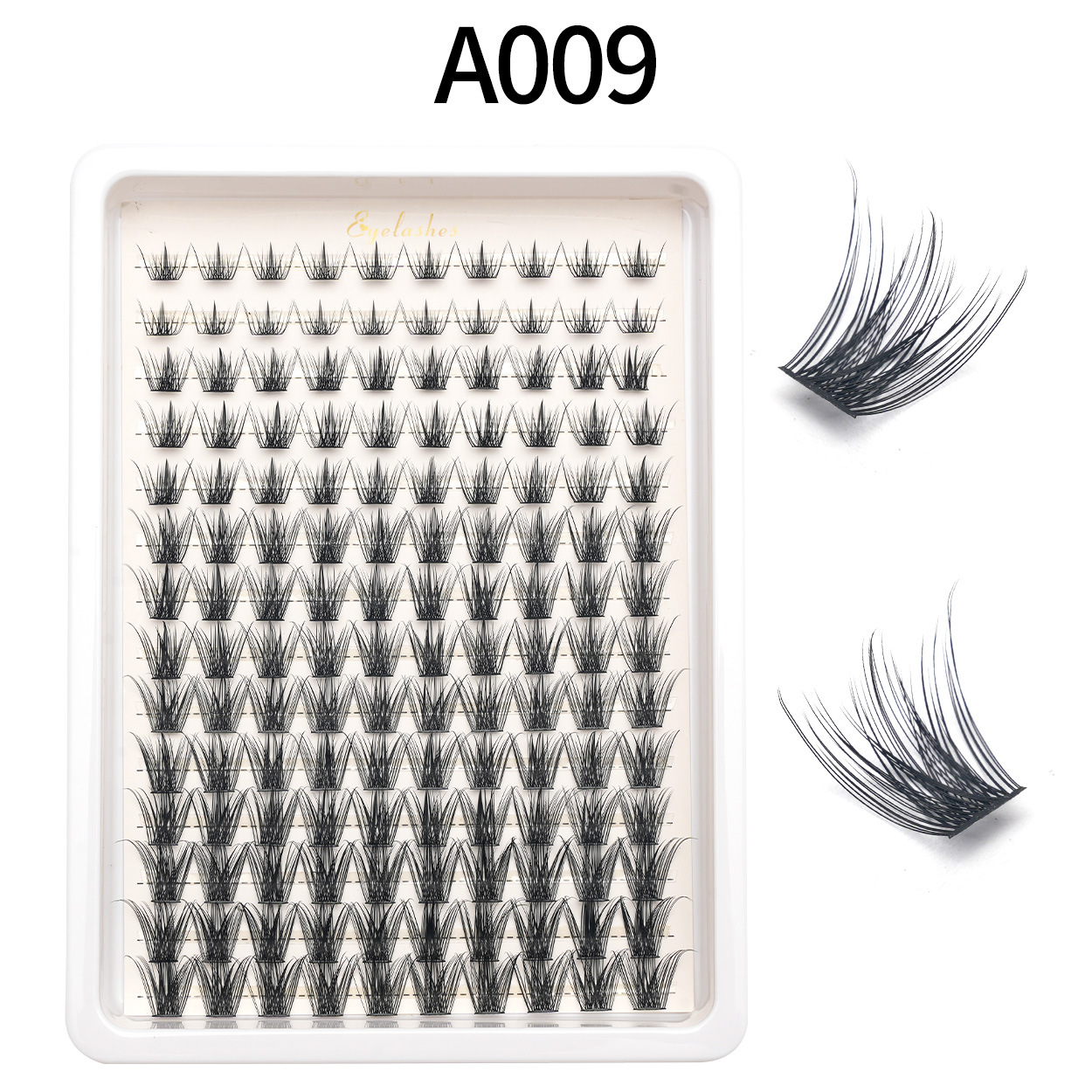 Amazon falsas pestañas venta caliente comercio exterior euroamericano cabello D曲 DIY ojos pestañas al por mayor