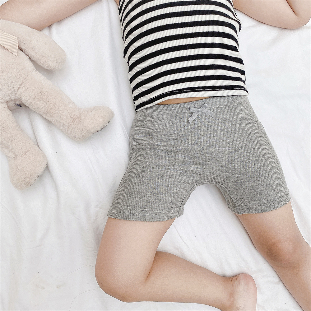 Sentient Girls' Plus-grade Children's Safety Pants Summer Thin Modal Boxer Briefs Daughter Anti-light Necessary