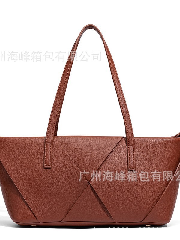 2025 秋季 新品 女包 时尚百搭交织细节装饰大容量拉链手提单肩包|undefined