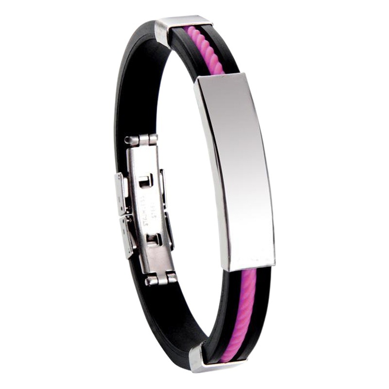 Yiwu joyería pequeña al por mayor botón de mariposa de verano pulido transfronterizo un hombre y una mujer joyería pequeño producto pulsera de acero inoxidable