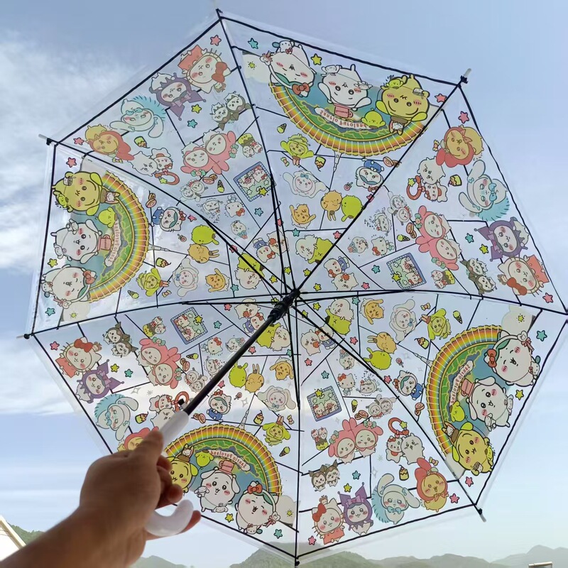 Internet Celebrity Style Cartoon Series Transparent Umbrella for Children and Adults 70% off Fully Automatic Folding Cartoon Umbrella for Girls Wholesale Internet Celebrity Style Cartoon Series Transparent Umbrella for Children and Adults 70% off Fully Automatic Folding Cartoon Umbrella for Girls Wholesale