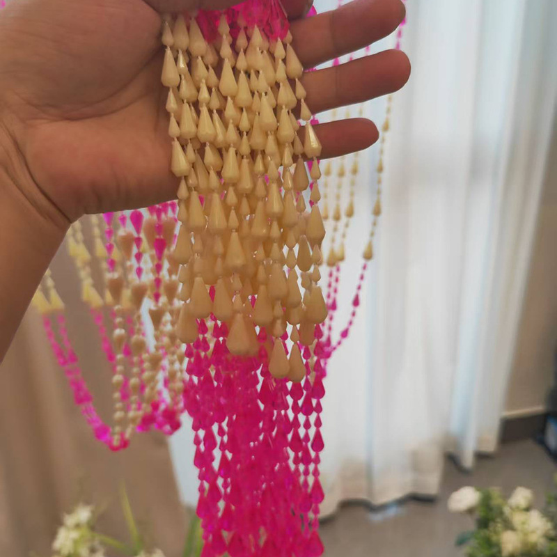 Living Room Partition Decorative Bead Curtain Diamond Shape Beaded Door Curtain String Curtain Blinds Gauze Partition Plastic Curtain Suitable