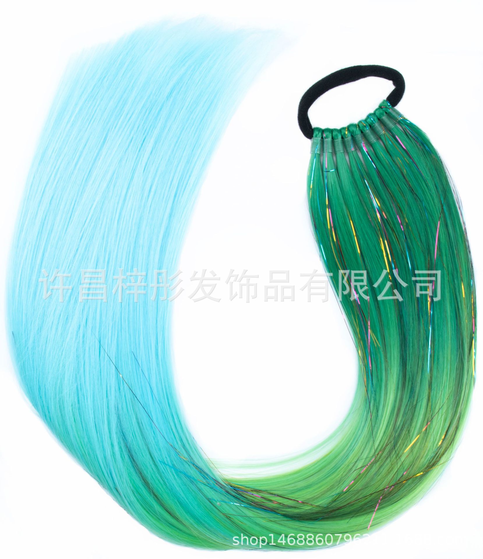 Moda EZ trenza color láser largo caballo cabello peluca color trenza sucia tendencia 9 caballo de oro y plata