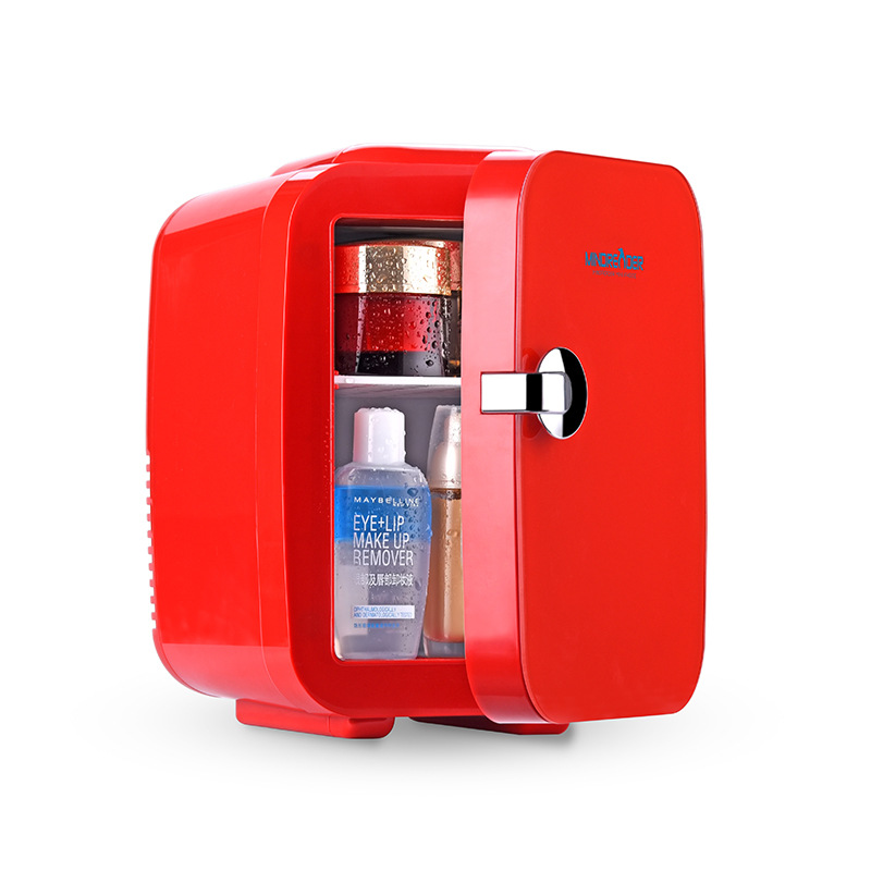 Procesamiento personalizado refrigerante y caliente refrigerador de automóvil de 4L portátil al aire libre de baja potencia mini dormitorio refrigerador refrigerador de bebidas refrigerador
